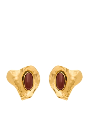 Saint Laurent Cabochon Clip-On Earrings