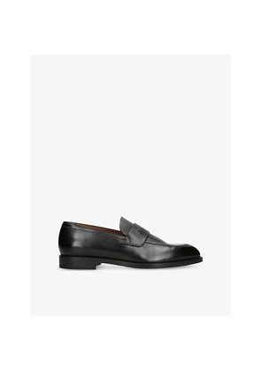 Mens Zegna L'Asola Leather Penny Loafers