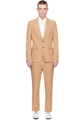 Dries Van Noten Tan Notched Lapel Suit