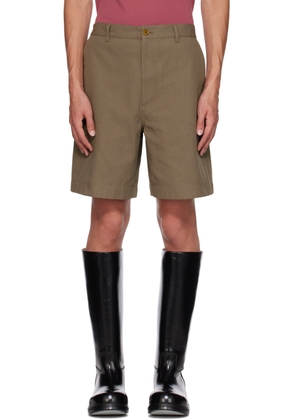 Acne Studios Taupe Regular-Fit Shorts