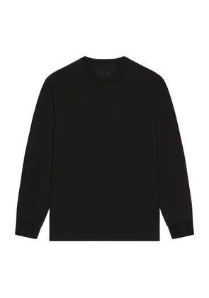 Givenchy Cotton Embroidered Long-Sleeve T-Shirt