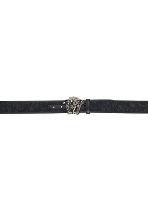 Versace Black Barocco 'La Medusa' Belt