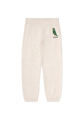 Mini Rodini Organic Cotton Embroidered Sweatpants