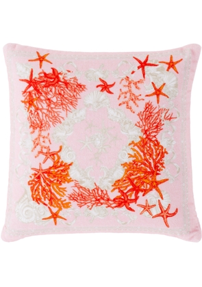 Versace Pink Barocco Sea Terry Cushion