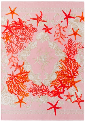 Versace Pink Barocco Sea Beach Towel