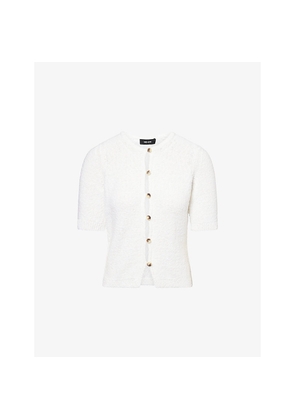 Womens Me And Em Cotton-Linen Bouclé Knitted Top
