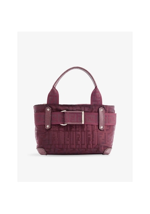 Womens Reselfridges Pre-Loved Fendi Zucca Nylon Handbag