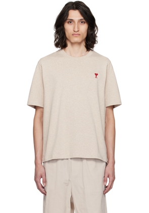 AMI Paris Beige Ami de Caur T-Shirt