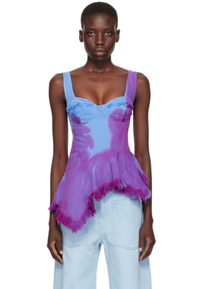 Marques Almeida Purple Pattern Tank Top
