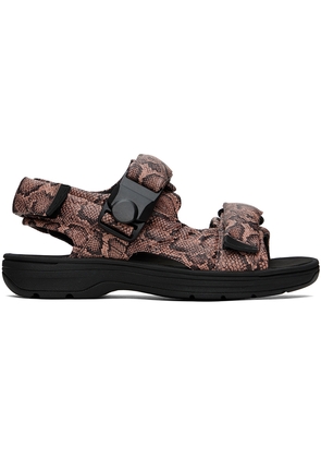Martine Rose Pink Clarks Edition Down Sandals