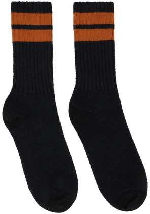 ZEGNA Black Cotton Blend Socks