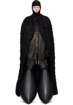 Rick Owens Black Porterville Masto Cape Coat