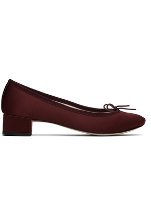 Repetto SSENSE Exclusive Burgundy Camille Heels