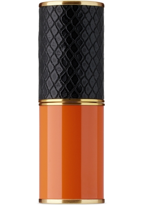 Dries Van Noten Black & Orange Clockwork Leather Refillable Lipstick Case
