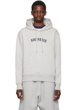 AMI Paris Gray 'Ami Paris' Hoodie