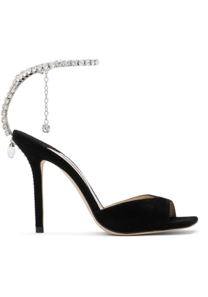 Jimmy Choo Black Saeda 100 Heeled Sandals