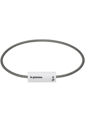 Le Gramme Silver & White 5g Cable Bracelet