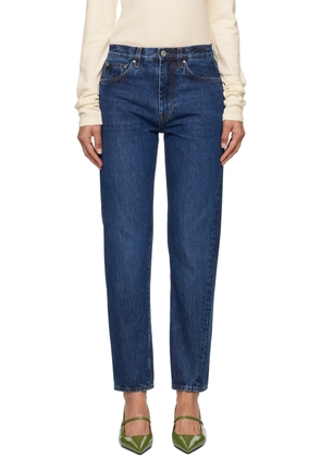 TOTEME Navy Twisted Seam Jeans