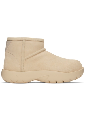 Bottega Veneta Beige Snap Ankle Boots
