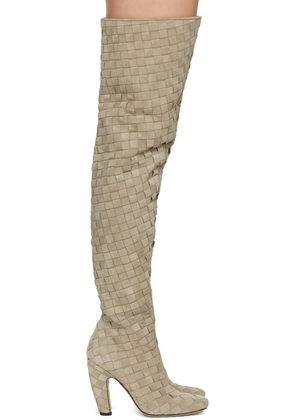 Bottega Veneta Gray Canalazzo Boots