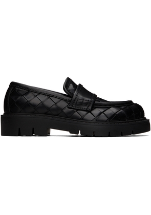 Bottega Veneta Black Haddock Loafers
