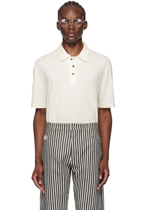 Bottega Veneta Off-White Light Polo
