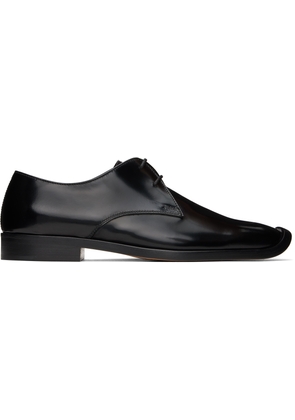 Bottega Veneta Black Comma Lace-Up Derbys