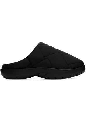 Bottega Veneta Black Snap Slip-On Loafers