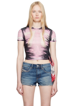 Diesel Black & Pink T-Dash T-shirt