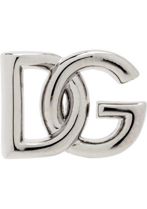 Dolce & Gabbana Silver 'DG' Logo Single Earring