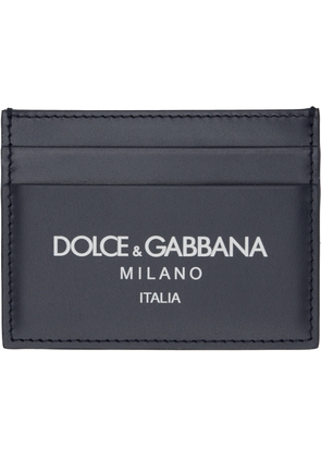 Dolce & Gabbana Navy Calfskin Card Holder