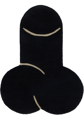 Carne Bollente Black Floor Is Lava Rug