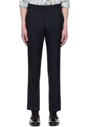 TOM FORD Navy Super Plain Weave O'Connor Trousers