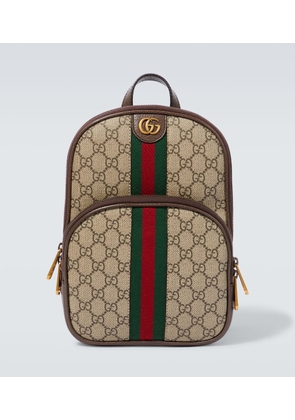 Gucci Ophidia GG leather-trimmed shoulder bag