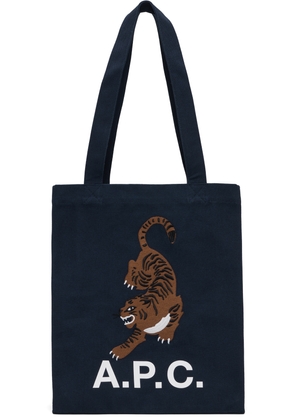 A. P.C. Navy Lou Tigre Tote
