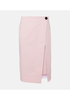 Bottega Veneta Cotton twill midi skirt