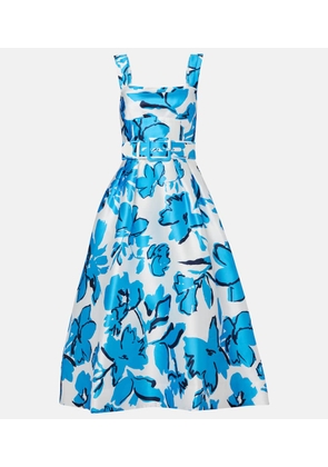 Rebecca Vallance Sapphira belted floral midi dress