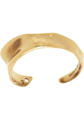 Dries Van Noten Gold Textured Ring