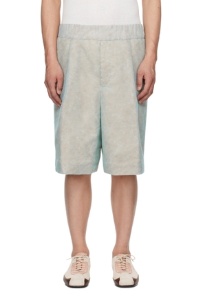 Dries Van Noten Blue Layered Shorts