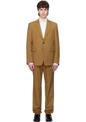 Dries Van Noten Tan Single-Breasted Suit