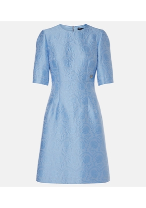Dolce&Gabbana Cotton-blend jacquard minidress