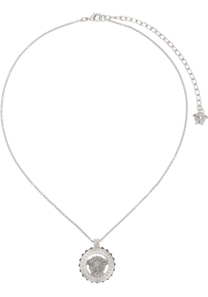 Versace Silver Crystal Medusa '95 Necklace