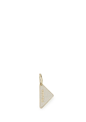 Prada Gold 925 Silver Symbole Single Left Earring