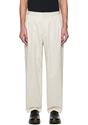 nanamica Off-White Double Pleat Chino Trousers