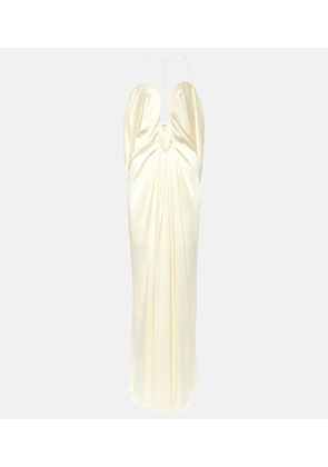 Victoria Beckham Cutout crepe satin gown