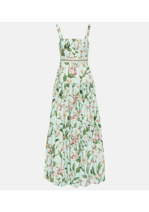 Agua by Agua Bendita Lima floral cotton maxi dress