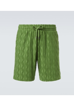 Frescobol Carioca Augusto cotton and linen-blend shorts