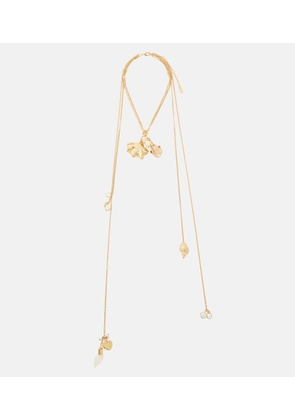 Chloe Chloe Shells embellished pendant necklace