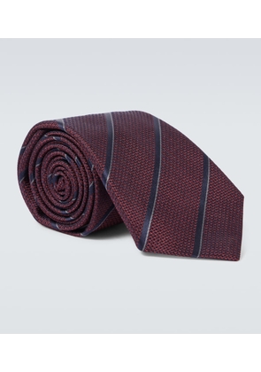Canali Striped silk tie