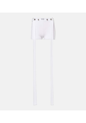Jean Paul Gaultier High-rise cotton shorts